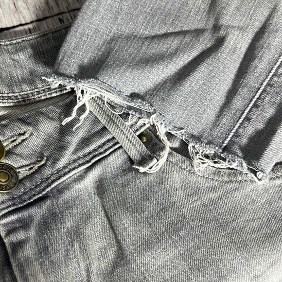 Hudson Women's Straight Leg Raw Hem Denim Jeans Gray Size 25 - Picture 9 of 11